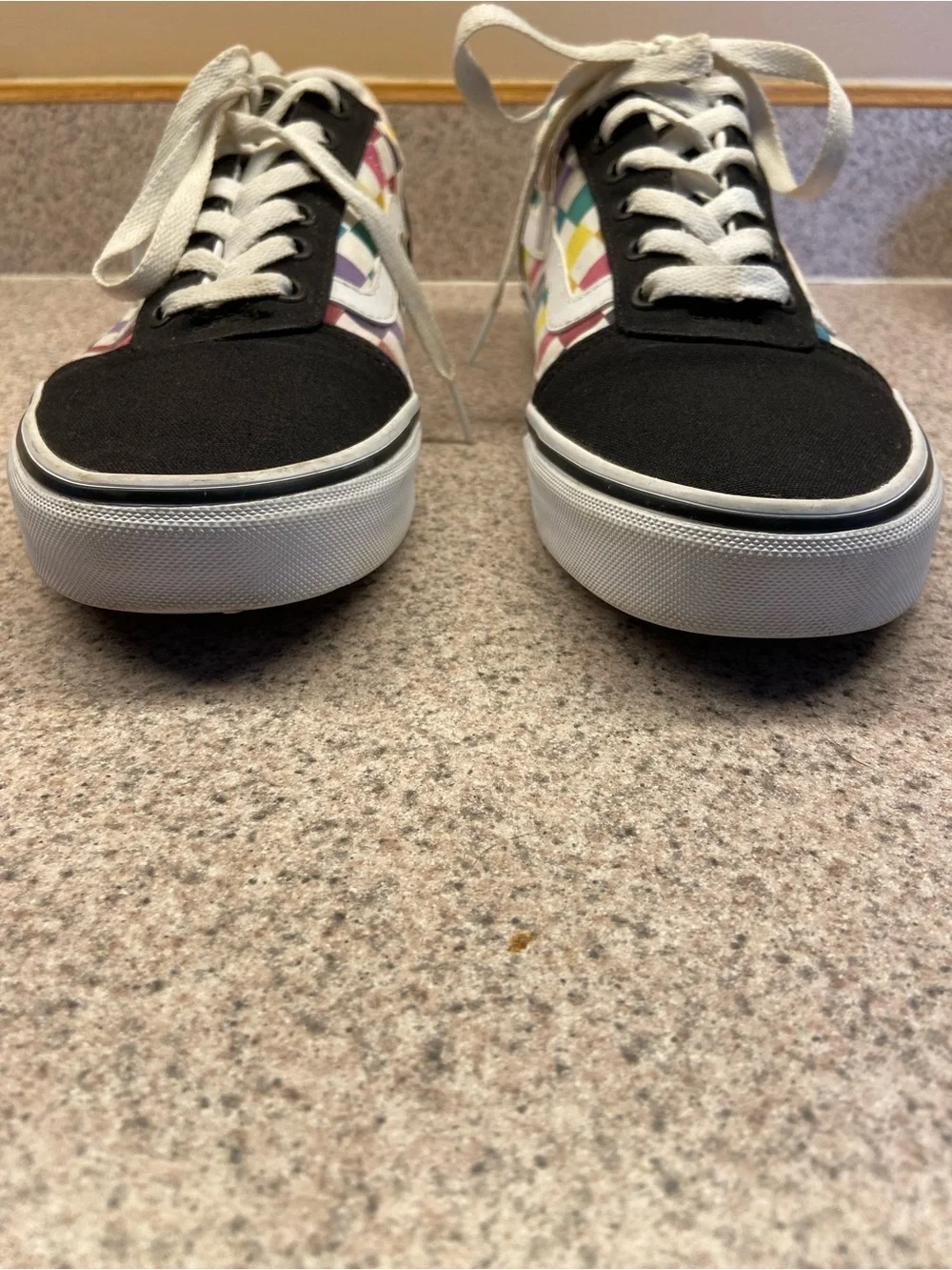 Vans Old Skool Rainbow Checkerboard sneakers colorful multi-check pattern